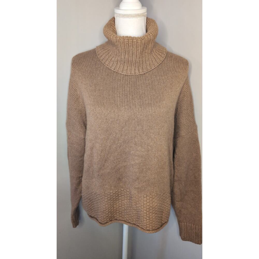 Madewell Turtleneck Sweater Large Chunky Knit Cozy Oversized